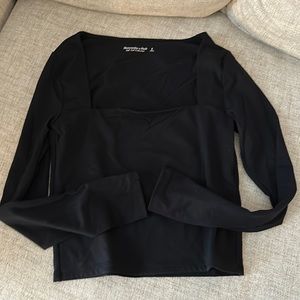 Abercrombie Double-Layered Seamless Fabric Squareneck Top